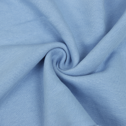 Ткань Футер 3-х нитка, Петля, цвет Светло-Голубой (на отрез)  в Нальчике