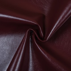 Ткань Дерматин (Кожзам) для мебели, цвет Бордовый (на отрез)  в Нальчике