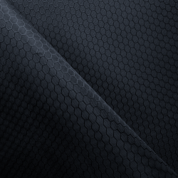 Ткань Оксфорд 300D PU Рип-Стоп СОТЫ, цвет Черный (на отрез)  в Нальчике