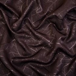 Ткань Блэкаут для штор &quot;Ледовое тиснение цвет Темно-Коричневый&quot; (на отрез)  в Нальчике