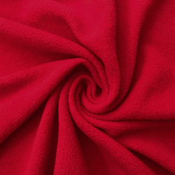 Флис Односторонний 130 гр/м2, цвет Красный (на отрез)  в Нальчике