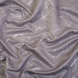 Ткань Блэкаут для штор светозатемняющая 75% &quot;Ледовое тиснение  Серый&quot;   в Нальчике