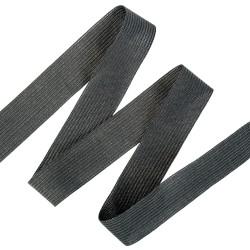 Окантовочная лента-бейка, цвет Чёрный 22мм (на отрез)  в Нальчике