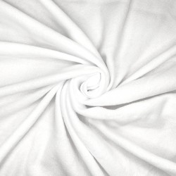 Флис Односторонний 130 гр/м2, цвет Белый (на отрез)  в Нальчике
