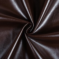 Ткань Дерматин (Кожзам) для мебели, цвет Темно-Коричневый (на отрез)  в Нальчике