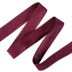 Окантовочная лента-бейка, цвет Бордовый 22мм (на отрез)  в Нальчике
