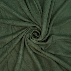 Ткань Флис Односторонний 130 гр/м2, цвет Темный хаки (на отрез)  в Нальчике