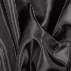 Ткань подкладочная Таффета 190Т, цвет Черный (на отрез)  в Нальчике
