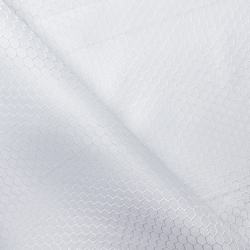 Ткань Оксфорд 300D PU Рип-Стоп СОТЫ, цвет Белый (на отрез)  в Нальчике