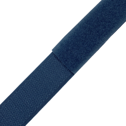 Контактная лента 25мм цвет Синий (велькро-липучка, на отрез)  в Нальчике