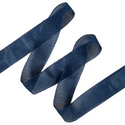 Окантовочная лента-бейка, цвет Синий 22мм (на отрез)  в Нальчике