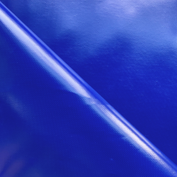 Ткань ПВХ 450 гр/м2, Синий (Ширина 160см), на отрез  в Нальчике