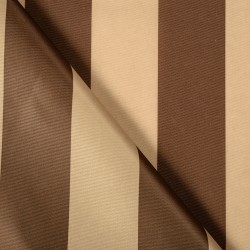 Ткань Оксфорд 300D PU, Бежево-Коричневая полоска (на отрез)  в Нальчике