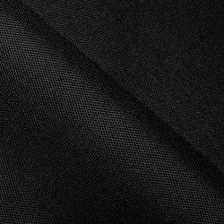 Прорезиненная ткань Оксфорд 600D ПВХ, Черный (на отрез)  в Нальчике