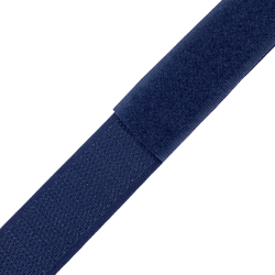 Контактная лента 25мм цвет Тёмно-Синий (Велькро-липучка), на отрез  в Нальчике