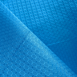 Ткань Оксфорд 300D PU Рип-Стоп СОТЫ, цвет Голубой (на отрез)  в Нальчике