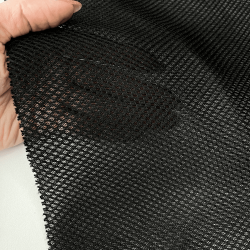 Сетка 3D трехслойная Air mesh 165 гр/м2, цвет Черный (на отрез)  в Нальчике