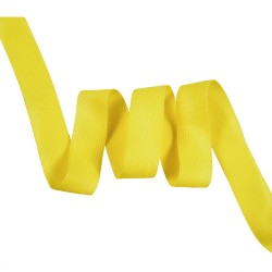Окантовочная лента-бейка, цвет Жёлтый 22мм (на отрез)  в Нальчике